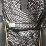 London Fog  Black Leather Backpack with Gold Zipper New without Tag Photo 12