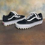 Vans  Elevated 1.5" Sawtooth Women's Suede / Canvas Black Sneakers Size 10M Photo 8