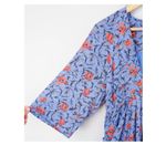 Free People Blue Floral Tunic/mini dress small Photo 4