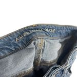 American Eagle American‎ Eagle Women's Size 8 Mom Plaid Patch Distressed Straight Jeans Photo 7