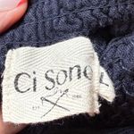 Ci Sono  Navy Wide Leg Smocked Waist Drawstring Linen Pants Classic Boho Chic L Photo 1