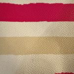 Kate Spade  Adrienne Bondi Road Pink and Cream Striped Clutch Photo 4