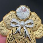 Vintage 1995 AOL JANE Signed Damascene Gold Photo 7