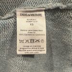 Zadig & Voltaire CASHMERE LIGHT BLUE LONG SLEEVE ROUND CREW NECK SWEATER XS Photo 5