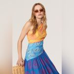 STAUD Ashlyn Maxi Cutout Multicolor Dress Size 2 Photo 3