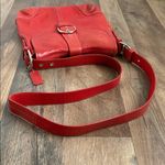 Coach  Vintage Soho Shoulder Crossbody Buckle Flap Purse Coral Red Leather Photo 3