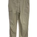 Athleta Athletes Trekkie Utility Cargo Pants Size 8 Tan Hiking Pants Elastic At Ankle Photo 1