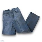 SO 1071  Super high rise wide leg jeans 7 (27x30) Black Denim Cute Photo 8