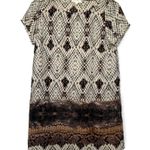 Blush snake print mini dress XSMALL Beige tan short sleeves animal print NEW Photo 0
