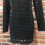 Free People  Black Dress sz S Keyhole Open back long sleeve Dress Photo 3