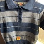 Ladies juniors county FB girl Charlie Browns striped crop top size small Multiple Photo 7