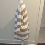 Old Navy Petite Beige Long Sleeve Striped T Shirt Dress Sz MP Photo 3
