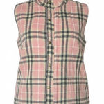 Katydid Reversible Pink Plaid Sherpa Vest XXL Cozy‎ Chic Rustic Charm NWOT Photo 0