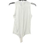 SKIMS  $62 Jelly Sheer Crew Neck Bodysuit - White L Photo 5