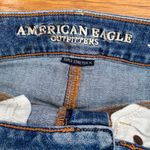 American Eagle Outfitters Women's Super Stretch X Jean Skirt Solid Blue Size 4 Photo 4