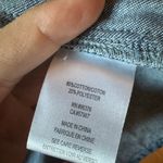 Samuel Dong Artistic Abstract Mesh Ruffle Blue Jean Zip Up Shirt Shacket JacketM Size M Photo 5