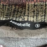 Brown and tan oversized jersey knit shirt dress size small Photo 2