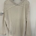Out From Under  Flowy Beige Oversized Sweater Photo 2