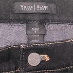 White House | Black Market Noir Black Pedal Pusher Capri Size 4 Stud Detail Photo 4