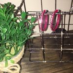 Dark Pink Earrings Photo 1