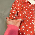 Disney LC Lauren Conrad Mickey Mouse Polka Dot Blouse Red Size M Photo 8