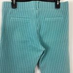 Betabrand  Teal And White Stripe Dress Yoga Pants Size Large Petite Photo 5