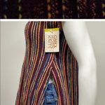 Carol Horn Knit 70s Striped Wool Pullover Tunic Red Size M Photo 11