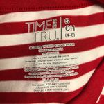 Time and Tru Red & White Striped Dress Size Small Photo 8