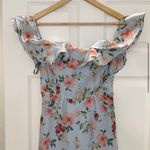 Majorelle Godfrey Gown Blue Floral Off The Shoulder Dress Size XS Photo 5