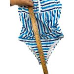 Cupshe NWT Blue Watercolor Stripe Tummy Control One Piece Swimsuit Sz L Beach Photo 7