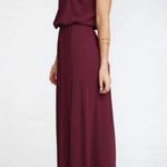 Show Me Your Mumu Kendall Maxi Dress Merlot Chiffon Maroon Burgundy Dark Cherry Red Bridesmaid Gown V-Neck Open Back Full Length Size XL X-Large Photo 1