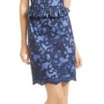 Lilly Pulitzer Kiri Blue Lace Peplum Mini Dress Photo 0