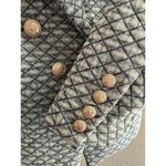 Generation Love Jessie Diamond Quilt Denim Blazer in Vintage Blue Size XS Photo 4