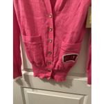 University Of Nevada Las Vegas UNLV Women's Cardigan Sweater Size S Pink White Photo 3