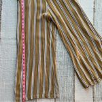 Faithfull the Brand Faithful The Brand Mustard Yellow White Striped Wide Leg Jumpsuit Women’s Size 6 Photo 2