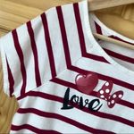 Disney Vintage  Destinations scoop neck tie front crop tee M Photo 2