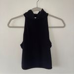 Open Edit  Mock High Neck TankTop Black Small Photo 1