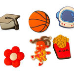 Shoe Charms Decorations French Fries Astronaut Flower Set of 6 Photo 0