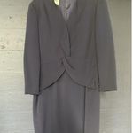 Vintage William Pearson Dress Womens 12 Long Sleeve Asymmetrical USA 90s Blue Photo 1