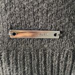 Jones New York  NEW Oversized Black Silver Star Crewneck Sweater Metallic Knit SM Photo 3