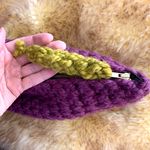 Handknit Colorblock Wool Clutch Photo 6