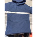 The North Face Osito Fleece Hoodie Pullover Blue Womens S P Textured Hooded Photo 3