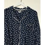 DKNY  Women’s Pajama Set XXL Navy Polka Dot Notch Collar Top & Pants Sleepwear Photo 4