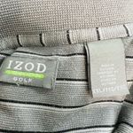 IZOD  Men's Gray Striped Golf Polo Shirt Photo 4