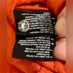 H&M Burnt Orange Halter Midi Dress: Linen Fabric, Fitted & Curvy Shape, by , Sz.4 Photo 7