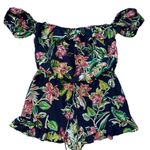 City Studio Floral Romper size XL Excellent Condition Blue Photo 2