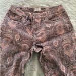 Free People  tan paisley print corduroy jean pants Photo 5