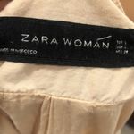 ZARA  beige 3/4 sleeve full zip jacket Photo 7