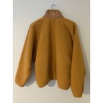 Free People Movement Hit The Slopes Fleece Jacket Button Up Small Frosted Peach Orange Photo 4