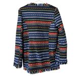 Priina Women Size Large Aztec Western Country Zip Pockets Fringe Full Zip Artsy‎ Photo 1